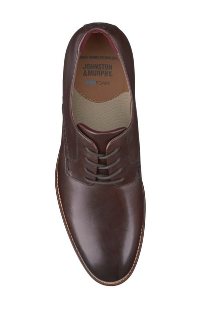 Johnston & Murphy Conard 2.0 Plain Toe Derby In Mahogany