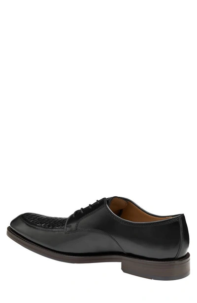 Shop Johnston & Murphy Meade Moc Toe Derby In Black