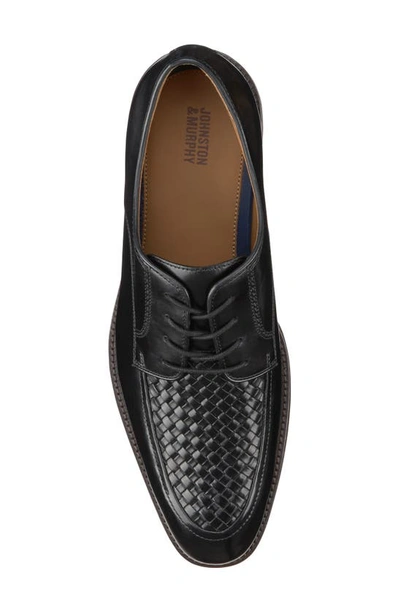 Shop Johnston & Murphy Meade Moc Toe Derby In Black