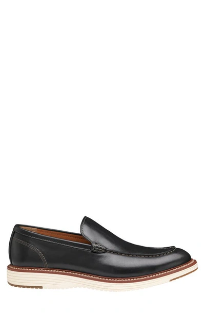 Shop Johnston & Murphy Upton Venetian Loafer In Black