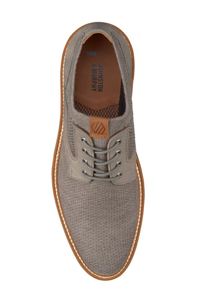 Shop Johnston & Murphy Upton Plain Toe Knit Derby In Gray