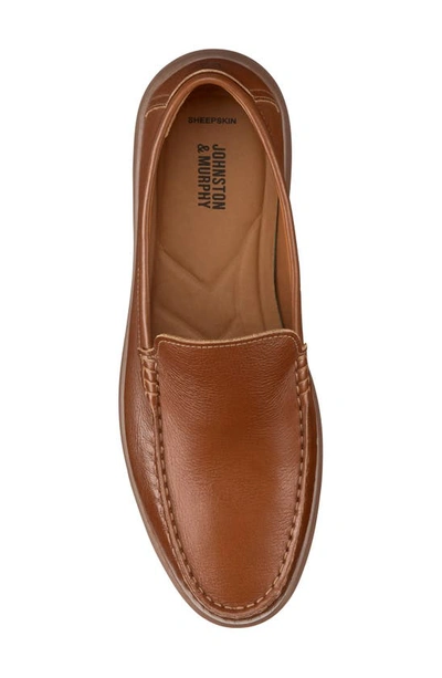 Johnston & Murphy Brannon Venetian Loafer In Tan