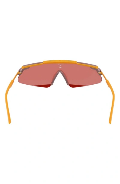 Shop Nike Marquee 66mm Oversize Shield Sunglasses In Monarch/ Vermillion