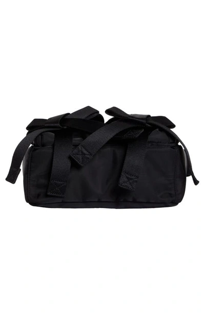 Shop Simone Rocha Crossbody Bum Bag In Black/ Pearl
