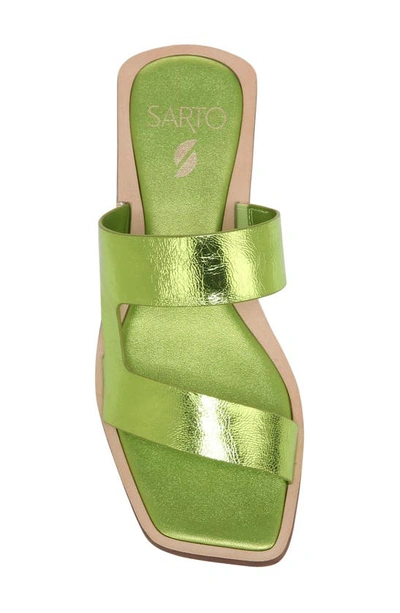 Shop Sarto By Franco Sarto Emily Slide Sandal In Lime