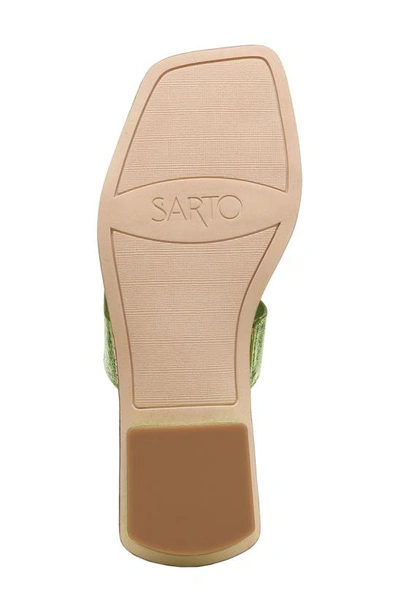Shop Sarto By Franco Sarto Emily Slide Sandal In Lime
