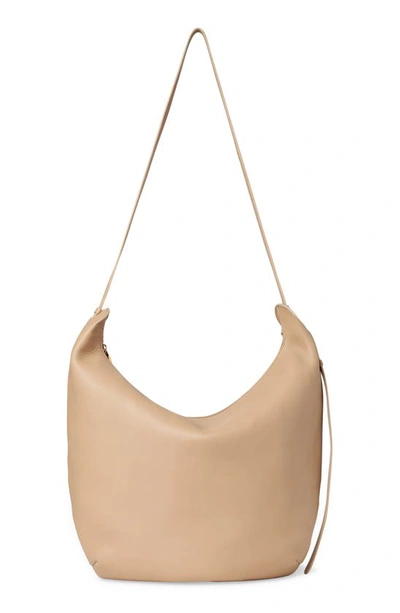 Shop The Row Allie North/south Leather Shoulder Bag In Dune