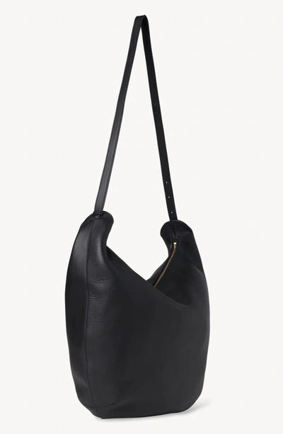 Shop The Row Allie North/south Leather Shoulder Bag In Black