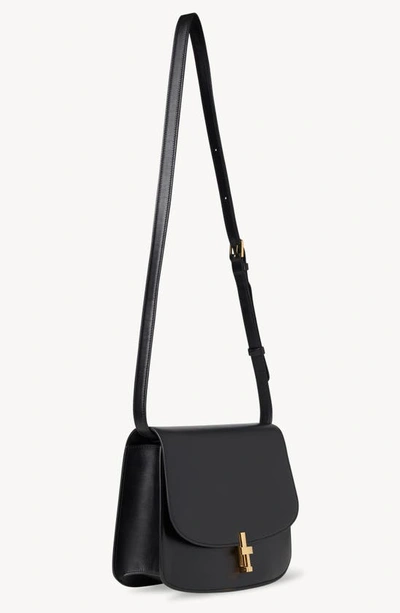 Shop The Row Sofia 10 Leather Crossbody Bag In Double Black