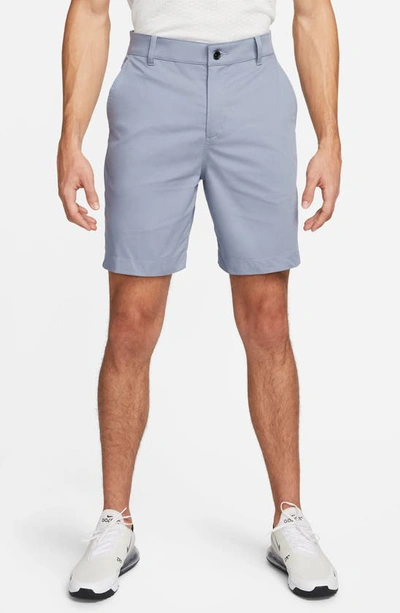 Shop Nike Dri-fit Uv Flat Front Chino Golf Shorts In Ashen Slate