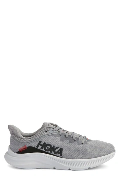 Shop Hoka Solimar Running Shoe In Limestone / Black