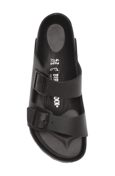 Birkenstock Arizona Natural Leather Sandals In Black