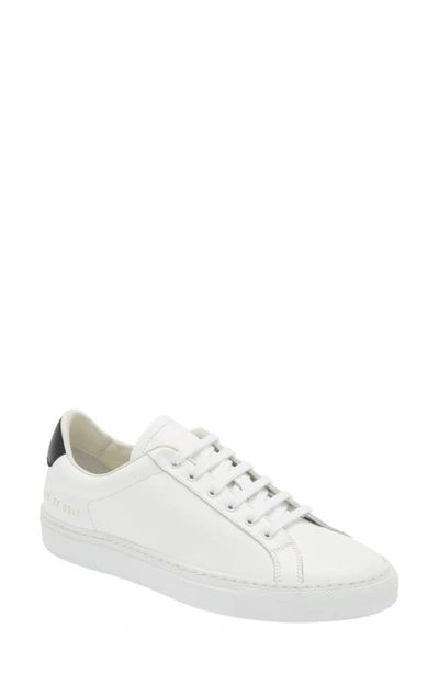 Shop Common Projects Retro Low Top Sneaker In White/ Black