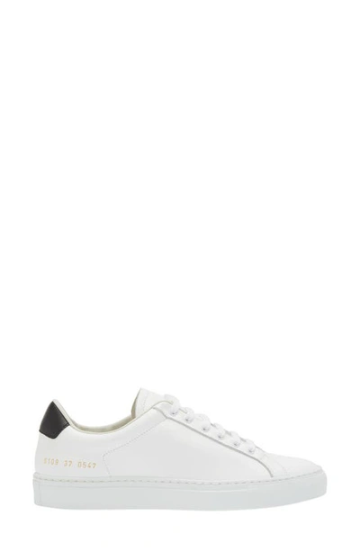 Common Projects Retro Low Top Sneaker In White/ Black