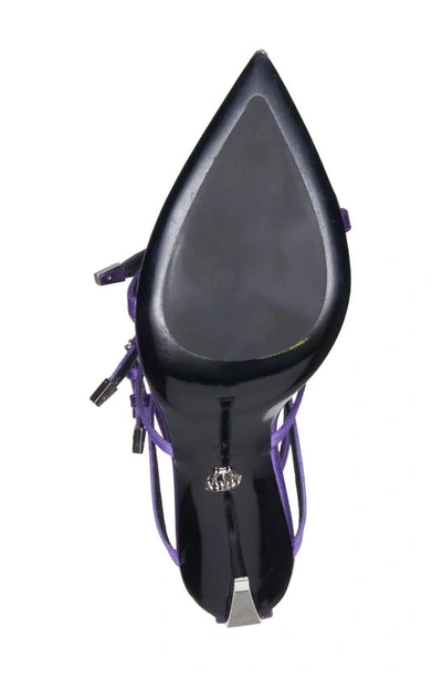 Shop Versace Point Strap Sandal In Dark Orchid