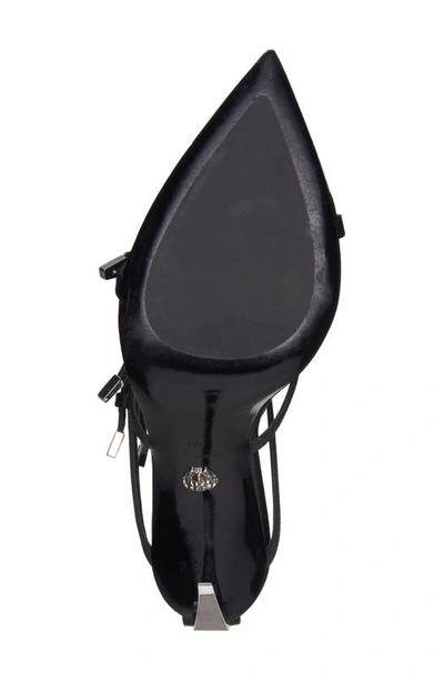 Shop Versace Point Strap Sandal In Black
