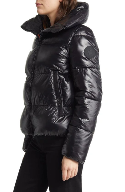 Shop Save The Duck Isla Quilted Puffer Jacket In Black