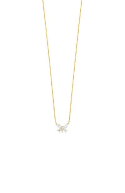 Shop Bony Levy Simpler Obsession Diamond Butterfly Pendant Necklace In 18k Yellow Gold