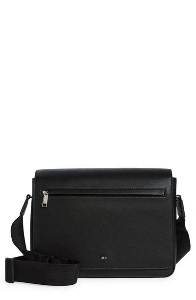 Shop Hugo Boss Ray Messenger Bag In Black