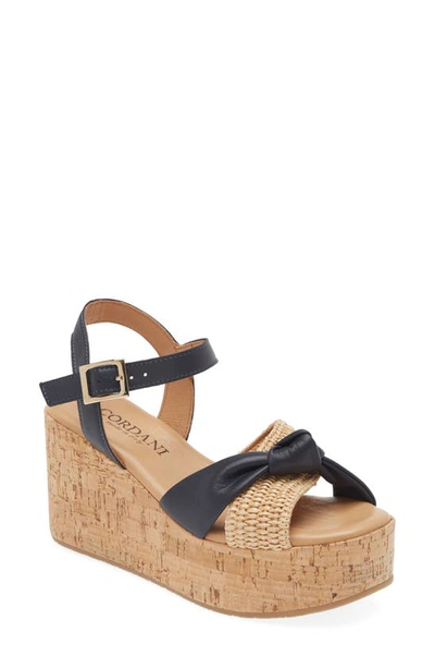 Shop Cordani Jaylin Platform Wedge Sandal In Navy