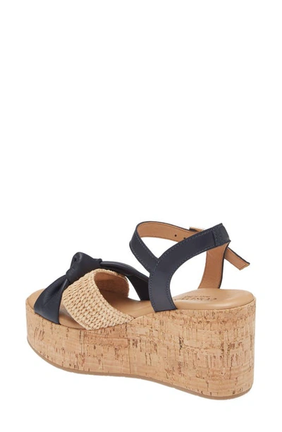 Cordani Jaylin Platform Wedge Sandal In Navy