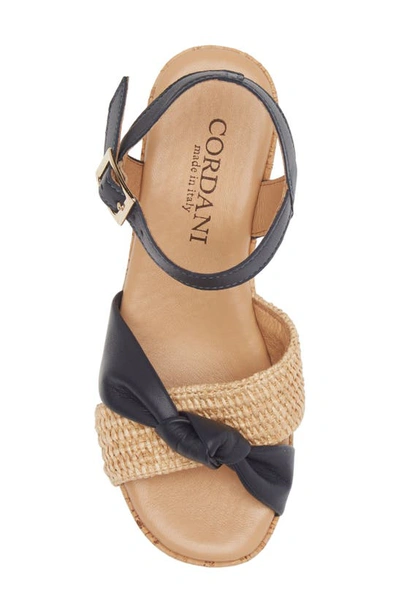 Cordani Jaylin Platform Wedge Sandal In Navy