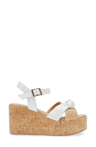 Shop Cordani Jaylin Platform Wedge Sandal In White