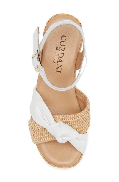 Shop Cordani Jaylin Platform Wedge Sandal In White