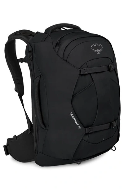 Osprey Farpoint 40-liter Travel Carry-on Backpack In Black