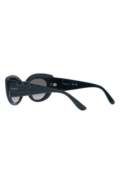 Shop Vogue 49mm Gradient Butterfly Sunglasses In Black/ Gradient Grey