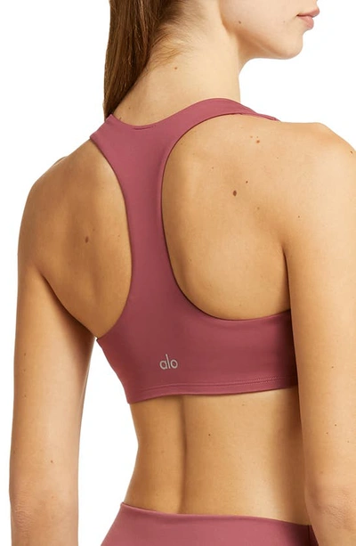 Alo Yoga Airlift Advantage Sports Bra In Mars Clay
