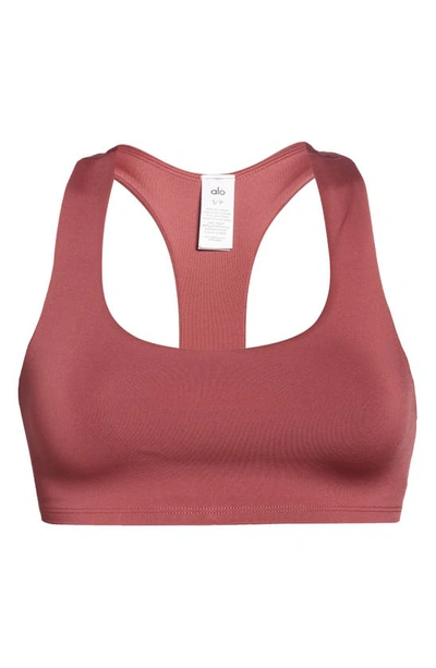 Alo Yoga Airlift Advantage Sports Bra In Mars Clay