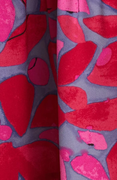 Nic + Zoe Happy Splash Tiered Floral-print Maxi Dress In Pink Multi