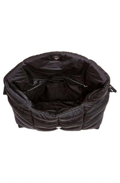 Saint Laurent Medium Puffer Econyl® Regenerated Nylon Messenger Bag In Black