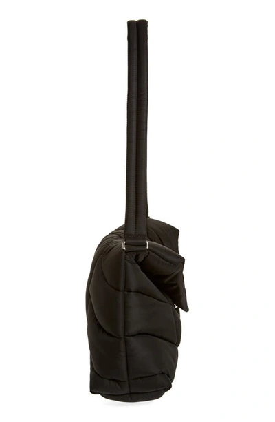 Saint Laurent Medium Puffer Econyl® Regenerated Nylon Messenger Bag In Black