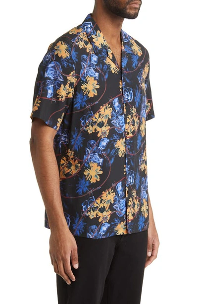 Shop Ksubi Hyperflower Short Sleeve Resort Shirt In Assorted