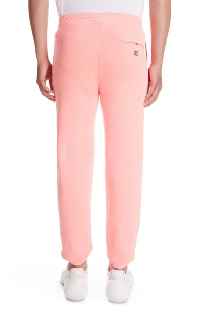 Shop Givenchy Varsity Logo Slim Fit Joggers In Coral