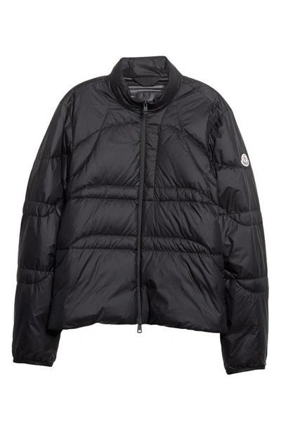 Shop Moncler Biham Quilted Short Down Jacket In Black