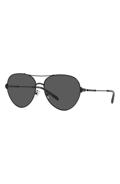 Shop Tory Burch 58mm Pilot Sunglasses In Black