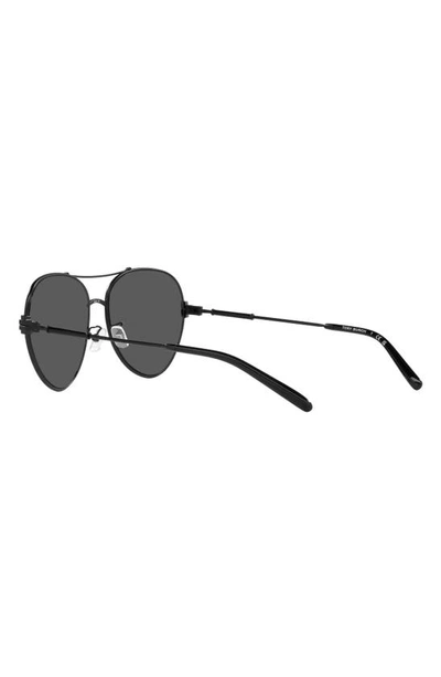 Shop Tory Burch 58mm Pilot Sunglasses In Black