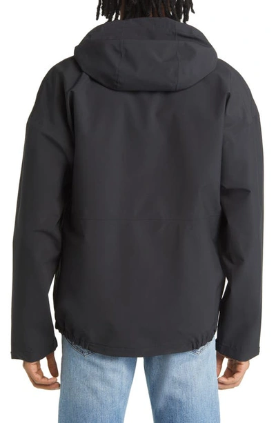 Cotopaxi Cielo Water Repellent Hooded Rain Jacket In All Black
