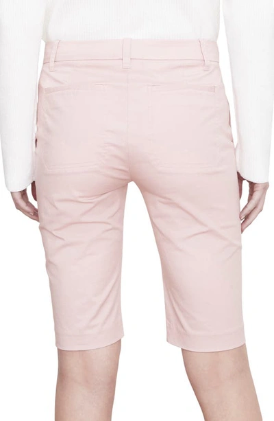 Shop Vince Coin Pocket Stretch Cotton Berumuda Shorts In Rose Pearl