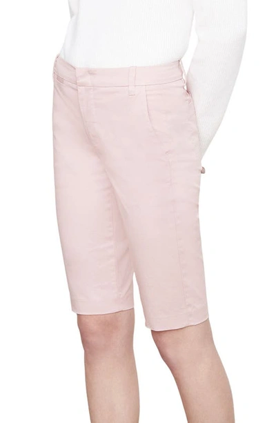 Shop Vince Coin Pocket Stretch Cotton Berumuda Shorts In Rose Pearl