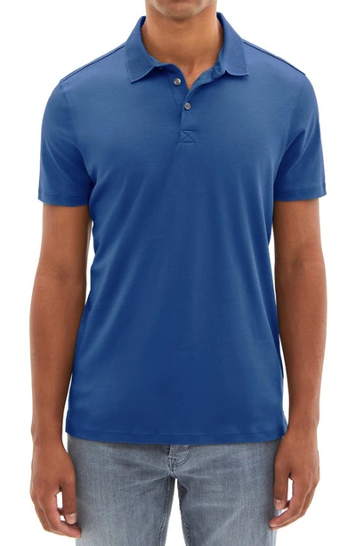 Shop Robert Barakett Georgia Pima Cotton Polo In Bijou Blue