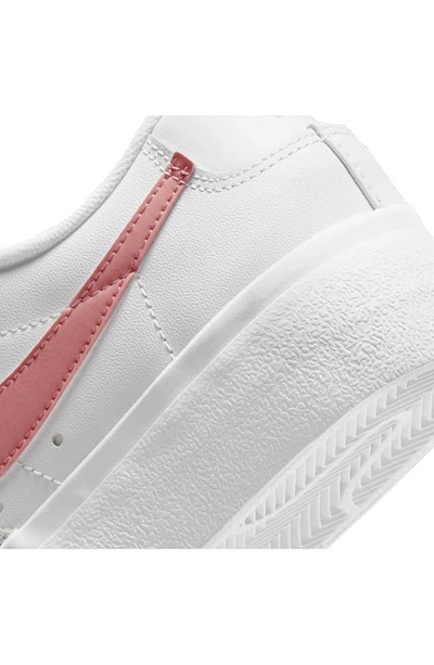 Shop Nike Blazer Low Platform Sneaker In White/ Pink Glaze/ White