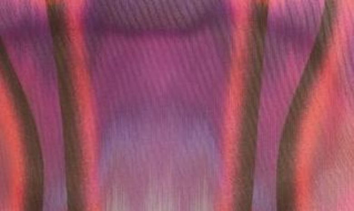 Shop Afrm Shailene Turtleneck Long Sleeve Mesh Dress In Rouge Metaverse
