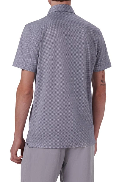 Shop Bugatchi Ooohcotton® Print Short Sleeve Button-up Shirt In Black/grey