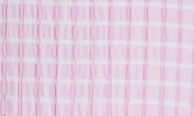 Popatu Kids' Check Tiered Dress In Pink