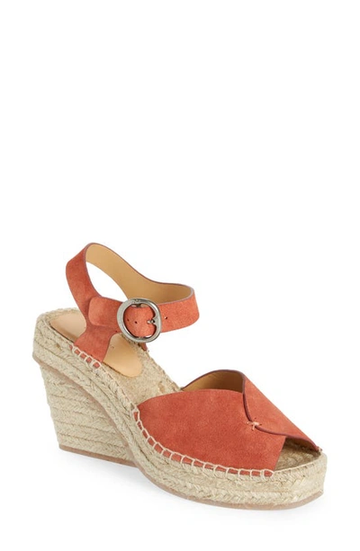 Shop Rag & Bone Santiago Espadrille Wedge Sandal In Sienna Suede