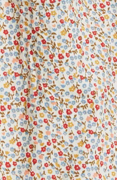 The Great The Honey Top In Cream Mini Wild Flower Print